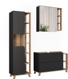 Vicco Badkamermeubelset Karen, Sonoma/Antraciet, 3-delig