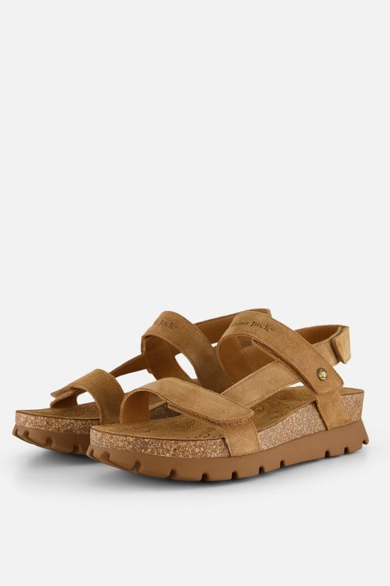 Panama Jack Selma B10 Cuero Bark Sandalen Beige Suede Dames - Beige - 37