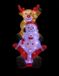JJA - Décoration lumineuse de Noël 58 cm Acrylique 60 LED