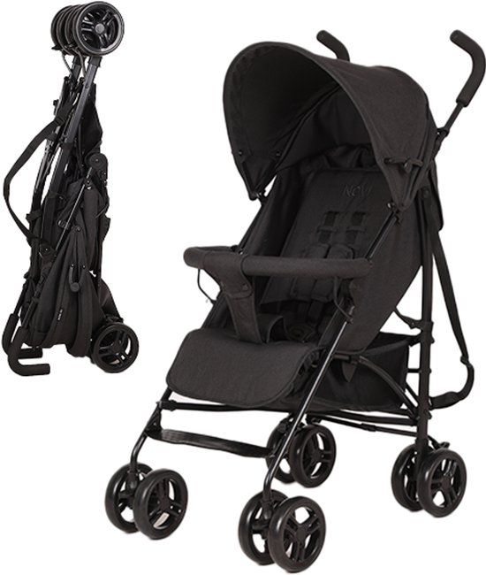 Novi Baby Nick Buggy - Zwart Melange