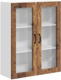 vidaXL Wandkast LUCCA - Oud Hout - 80 x 31 x 100 cm