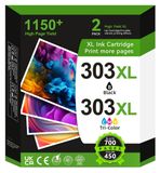 Solidchoice - Cartouche d'encre 303XL Noir et Couleur Compatible