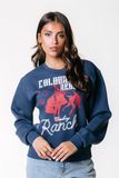 Colourful Rebel CR Ranch Relaxed Sweat Denim Blue