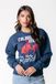 Colourful Rebel CR Ranch Relaxed Sweat Denim Blue