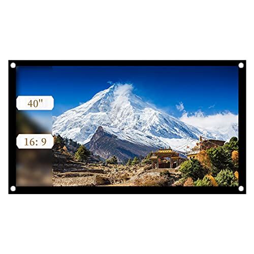 ASHATA Rolscherm Beamerscherm Canvas, 40 inch
