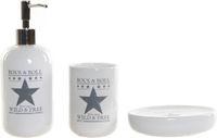Item International Badkameraccessoires Set - Wit - Keramiek - 3-delig