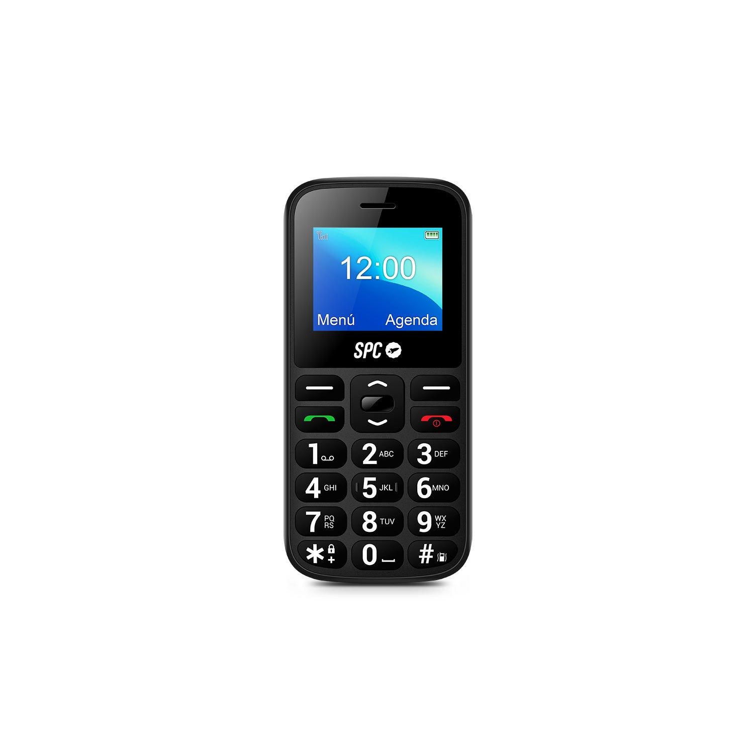 SPC FORTUNE 2 4G Senior Phone - Black - Dual SIM