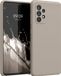 kwmobile telefoonhoesje geschikt voor Samsung Galaxy A52 / A52 5G / A52s 5G - Hoesje met siliconen coating - Smartphone case in taupe