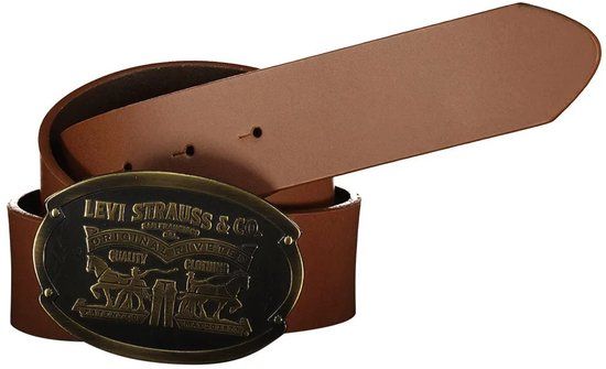 Levi's Footwear Billy Plaque Riem Bruin 80 cm