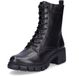 Tamaris - Dames - Enkellaarzen - Zwart - Leer/Synthetisch - Hakhoogte 3-4 cm - Maat 38
