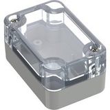 TRU COMPONENTS 6U07060403139 TC-13865044 Boîtier industriel 60 x 40 x 30 Polycarbonate Transparent, Gris clair 1 pièce(s)