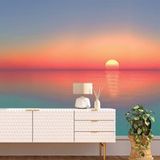 Papier peint panoramique coucher de soleil 195 cm x 105 cm