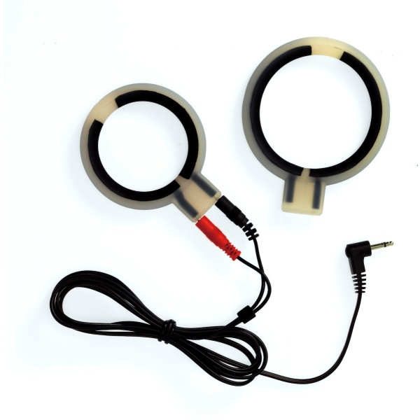 Rimba Electro Sex Siliconen Cock Ring Set 40mm en 50mm Bipolair