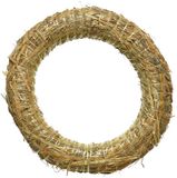 Warentuin couronne de paille 50 cm - jaune