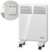 Convecteur 500W IP24 montage murale programmable blanc