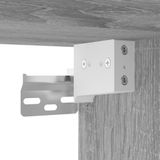 vidaXL Hoge kast, grijs Sonoma, 69,5 x 34 x 180 cm, houtvezel
