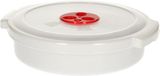 Plasticforte Bol magnetron - 1 litre - réchauffer les aliments - 21,5 x 20 x 5,5 cm