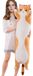 Omgoods - Coussin peluche en forme de chat allongé, 130 cm - Doux animal en peluche, idéal comme coussin pour la chambre - Jaune