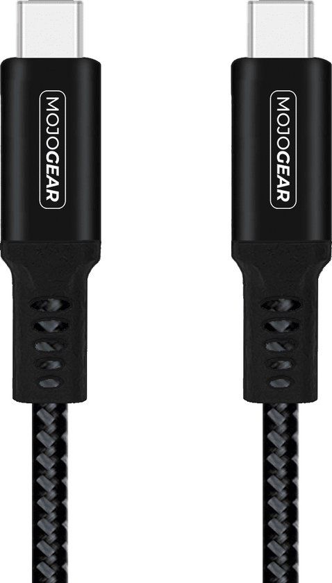 MOJOGEAR USB-C naar USB-C kabel 3M - 100W - Zwart
