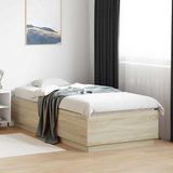 vidaXL Bed Frame met LED Sonoma Eiken 80 x 200 cm Bewerkt hout