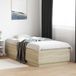 vidaXL Bed Frame met LED Sonoma Eiken 80 x 200 cm Bewerkt hout