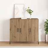 vidaXL Dressoir Artisan Eiken 90 x 34 x 80 cm