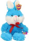 Heunec Blauwe Pluche Paashaas Knuffel - 32 cm