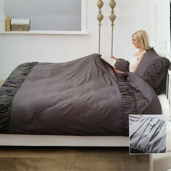 Beddinghouse Modica Dekbedovertrek - Eenpersoons - 140x200/220 cm - Antraciet