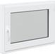 vidaXL Kelderraam RISOR Wit 80 x 50 cm Dubbel Glas PVC Links Binnendraaiend Geluidswerend Thermisch Isolerend Makkelijk Schoonmaken Met Ventilatie