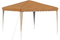 vidaXL Pop-up Feesttent 288 x 288 x 245 cm Beige Oxford Stof