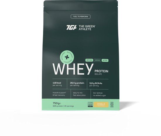The Green Athlete Whey Protein Isolate Vanilla 750 Gram