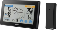 Hama Touch Zwart LED Weerstation met Batterij/Accu