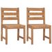 VidaXL Tuinstoel Terras Teak 2 stuks