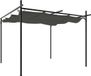 vidaXL Pergola met uitschuifbaar dak 295x292x230 antracietkleurig