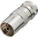 Renkforce RF-4196979 Adaptateur F-coaxial mâle vers femelle argent