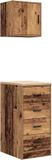 vidaXL Garagekasten 2 stuks bewerkt hout oud hout