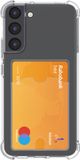 Selected by GSMpunt.nl Transparant Hoesje met Pasjeshouder Geschikt voor Samsung Galaxy S22 | Back Cover Dun TPU | Schokbestendig | Ultra Dun | Kaarthouder Achterkant | Shockproof | Doorzichtig