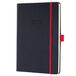 Sigel weekagenda 2026 Conceptum - formaat A5 - zwart/rood - hardcover