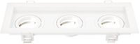 LEDVION LED Inbouwspot Triple Rechthoek 270x100mm Wit GU10 Dimbaar