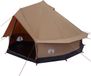 vidaXL Tente familiale Marron 8 personnes Polycoton