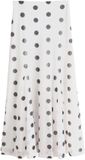 Next - Dames - Maxirok met mesh - Ecru/Black Polka Dot