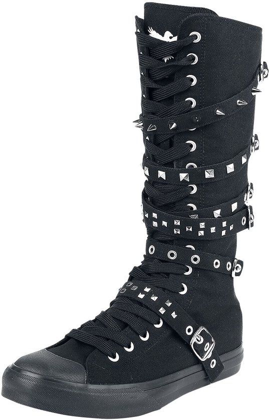 Black Premium by EMP Zwarte sneakers met klinknagels - Unisex - EU43
