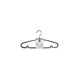 Izaneo - Set van 10 kleerhangers, kleur: zwart