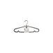 Izaneo - Set van 10 kleerhangers, kleur: zwart