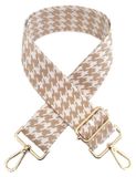 Bandoulière réglable, 75-130 cm - Sangle pour sacs - Sangle de 5 cm de large - Sangle de sac à bandoulière - Accessoires en coton - Quincaillerie métallique robuste - Sangle pour sacs