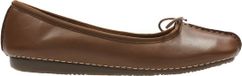 Clarks Freckle Ice Dames Schoenen Dark Tan Leather Maat 41