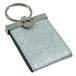 Walther Design sleutelhanger zilver 3,5 x 4,5 cm imitatieleer scharnierend voor 2 foto's PIMP EN CREATE MR-188