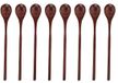 Set de cuillères en bois cuillères à thé cuillère à café long manche miel vaisselle cuillère à mélanger kit lames de mélange
