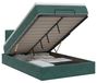 vidaXL Ottoman bed met matras, donkergroen, 120 x 190 cm, fluweel