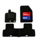 DBS Auto mat - op maat - 3-delig - antislip - zwart naaldvilt 900 g/m² - velours productie - assortiment Star - 1763791